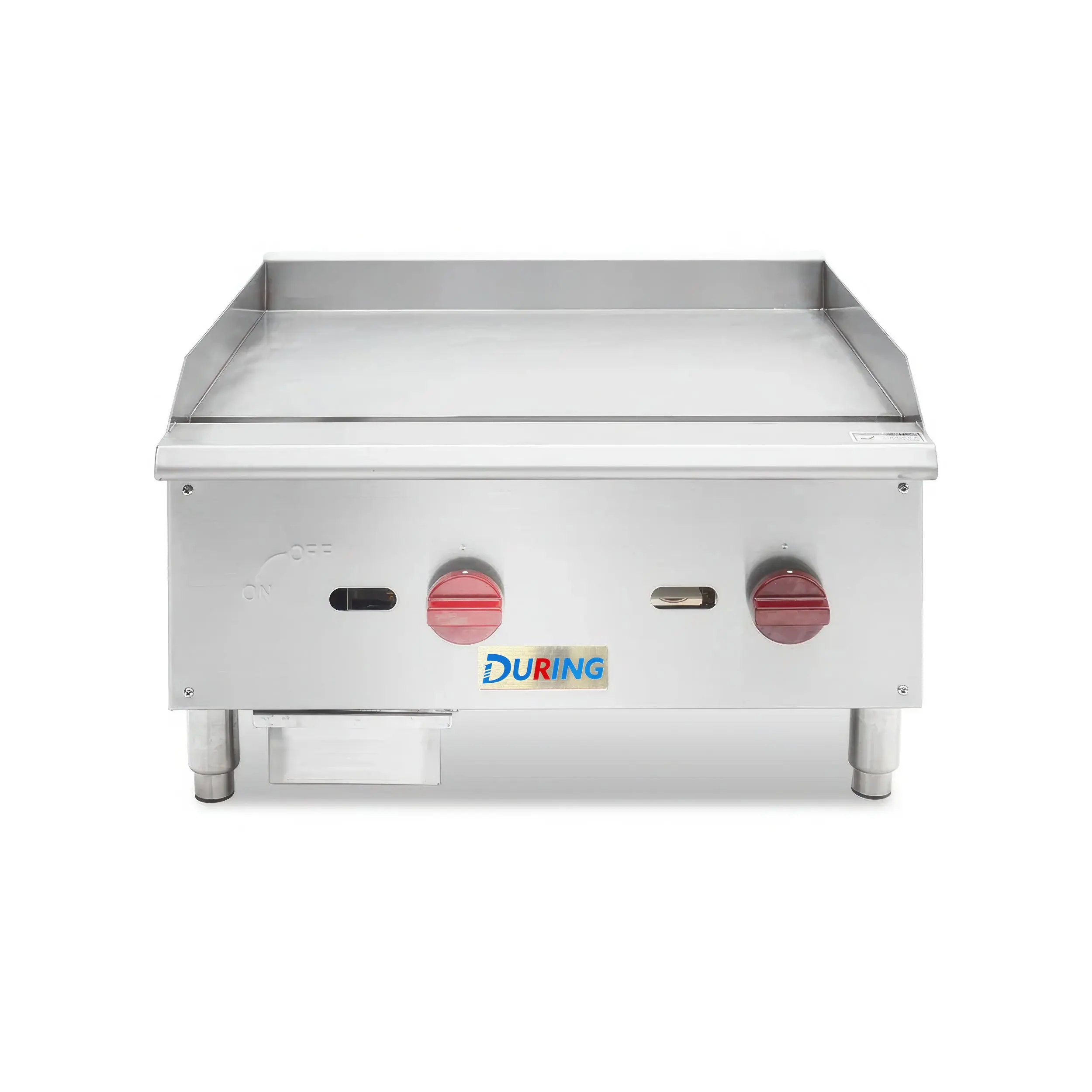Westlake EGG-24S 24" Countertop Gas Griddle - 2 Burner, 60,000 BTU Stainless Steel