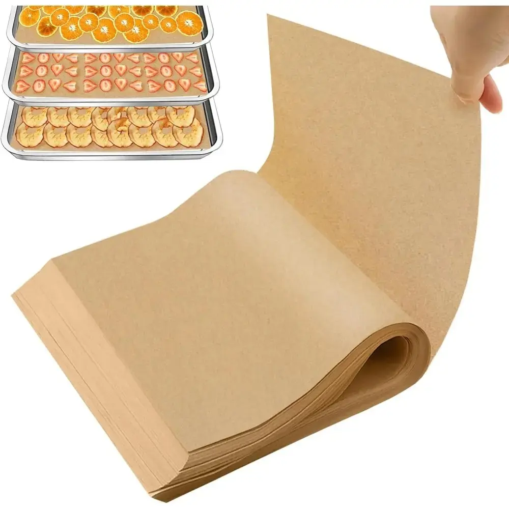 100pcs Non-Stick Heat-Resistant Baking Paper, Nonstick Baking Paper, Parchment Paper Sheets, Easy to Clean, Suitable for Baking, Barbecuing and Barbecue Grills, Also for Food Preparation and Display, Bakeware, Baking Supplies, Bakery Supplies