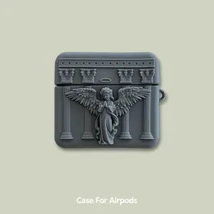3D Angel Design Earphone Case, Creative Cute Cartoon Earbuds Charging Box Cover, Earphone Case for AirPods Pro 2 3, Earphone Accessories, Protection