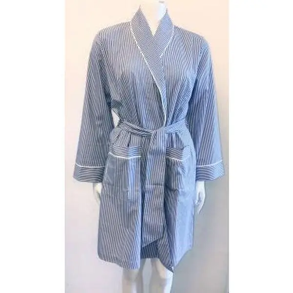 Marelle Alex Long Sleeve Striped Poplin PJ Set