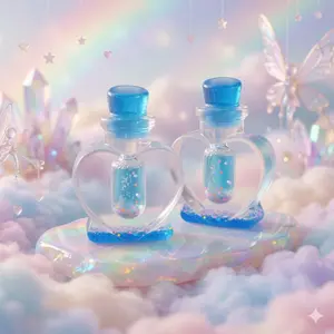 Pawtoto Aurora Glitter Wishing Bottle Food Grade Silicon Creamy Clay Feel Soft Quick Rebound