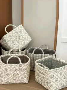 Car Interior Storage Basket, Clothing Book Work Supplies Home Organizer Bag, Space Saving Multi-Purpose Car Accessory, Clothes Basket