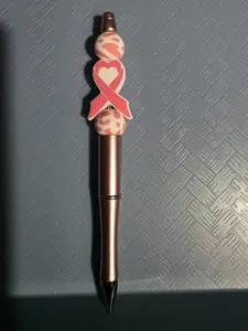 Breast Cancer Awareness Handmade Pen with Pink Ribbon Accents for Support and Awareness Writing Pens Art Marker Pen
