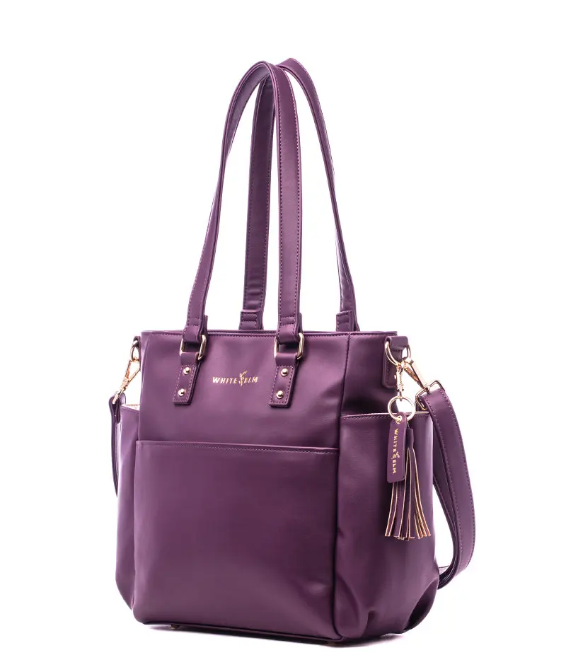 Women\'s White Elm Purple Backpack White Elm Gemini Dusty Pink, Packed for Travel with On the  main image 2