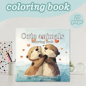 Innovative Adult Coloring Book with Adorable Animal Themes, Stress Relief Thick Paper Design, Perfect Gift for Christmas & Halloween