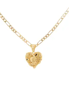holiday-=%2= gift=%2= new grandson-=%2= gift=%2= grandson-=%2= gift=%2= Novelty Nugget-style Heart Pendant with Gold-plated Virgin Mary Figure Includes 18-inch or 24-inch Chain for Women--=%2=- sentimental=%2=----=%2=- gift=%2=-- sentimental gift