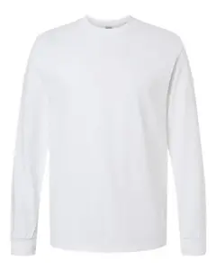 Gildan Unisex Heavy Cotton™ Long Sleeve T-Shirt 5400 - White