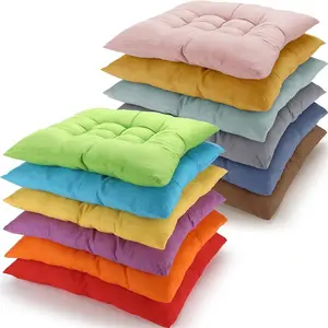 Bright Color Floor Pillows for Classroom Bulk 12 Pcs Square Seating Cushions 15.7'' Large Thick Meditation Yoga Cushions for School Kindergarten Reading Corner Comfortable Learning Environment