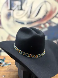 Hat Band - 5/8" Beaded - Aztec