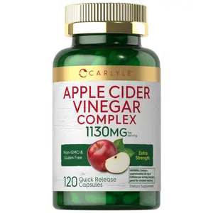 Carlyle Apple Cider Vinegar Complex Capsules | 120 Pills | With Cayenne and Ginger | Non-GMO & Gluten Free Supplement