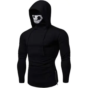 Men's Hooded Sweatshirt Pullover Long Sleeve with Skull Design Winter Warm Windproof Hoodie for Outdoor Activities High Waist Active Skirt Shorts Hawaiian Tiki Shirt Waisted Pleated Tennis Yoga Pants Pockets Retro Velvet Lined Wide Leg