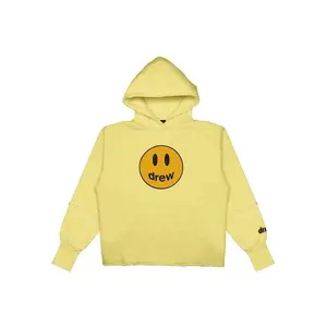 drew house deconstructed mascot hoodie  light yellow Medium