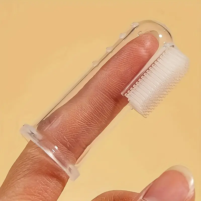 5-pieces pet finger cots toothbrush - gentle and safe teeth care suitable for dogs and cats - easy-to-use cleaning solution to improve oral health - perfect for small pets
