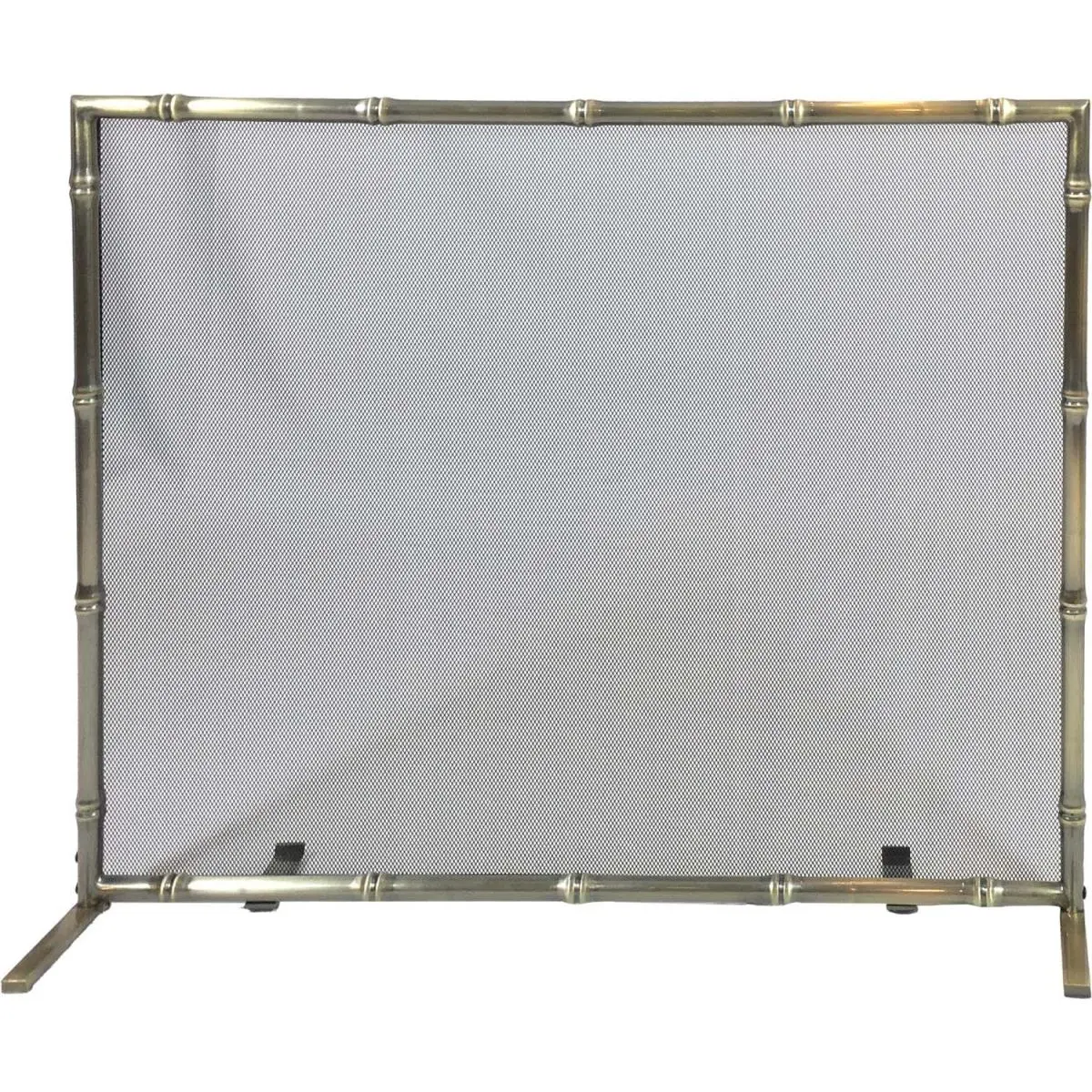 Dagan S452 Bamboo Screen Panel Room Divider - Indoor Furniture with Antique Brass Accents, Private Screen Room Dividers
