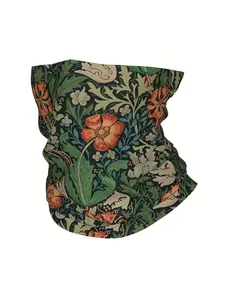 Versatile Floral Thin  Bandana - Lightweight Neck Gaiter, Scarf & Headband for Men