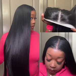 [Style Icon] 9x6 Wear and Go Glueless Straight Wig 36 Inch Synthetic Lace Wig Pre Cut Plucked Invisible Knots Wig For Women