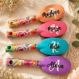 Personalized With Your Name- Hair Brush & Detangler for Tailored Hair Care Routine Enhances Styling and Detangling Effortlessly