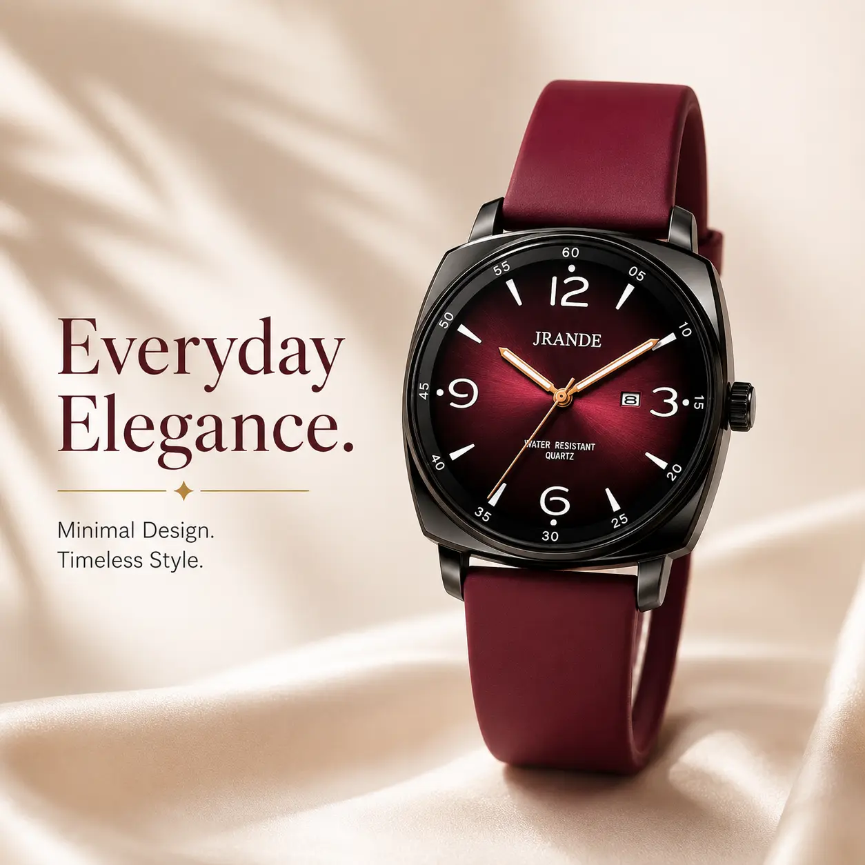 Luxury Minimalist Women’s Quartz Watch, Waterproof Wristwatch with Luminous Hands, Elegant Fashion Watch for Everyday Wear & Gifts