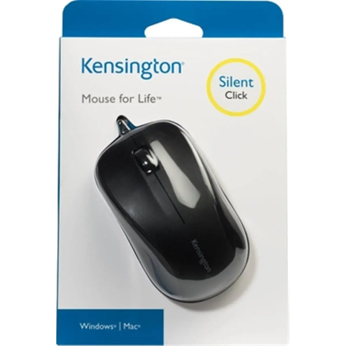 Kensington K72110US Mouse for Life Three-Button USB Mouse - Black