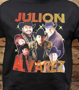 Julion Alvarez Graphic T-Shirt, Mexican Singer Tee, Full Size Full Color