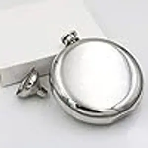 Mirror Finish 5oz Round Hip Flask 304 Stainless Steel Mirror Polished Liquid Container