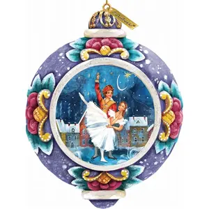 212 MAIN G.Debrekht 4.5" Double-Sided Art Freehand Paint General Holiday Nutcracker Ballet Ornament, Festive Home & Party Decoration
