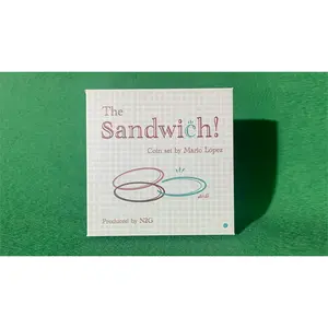 NZG The Sandwich! Coin Set by Mario Lopez - Silver & Copper Magic Coins for Close-Up & Parlor Tricks with Tutorial