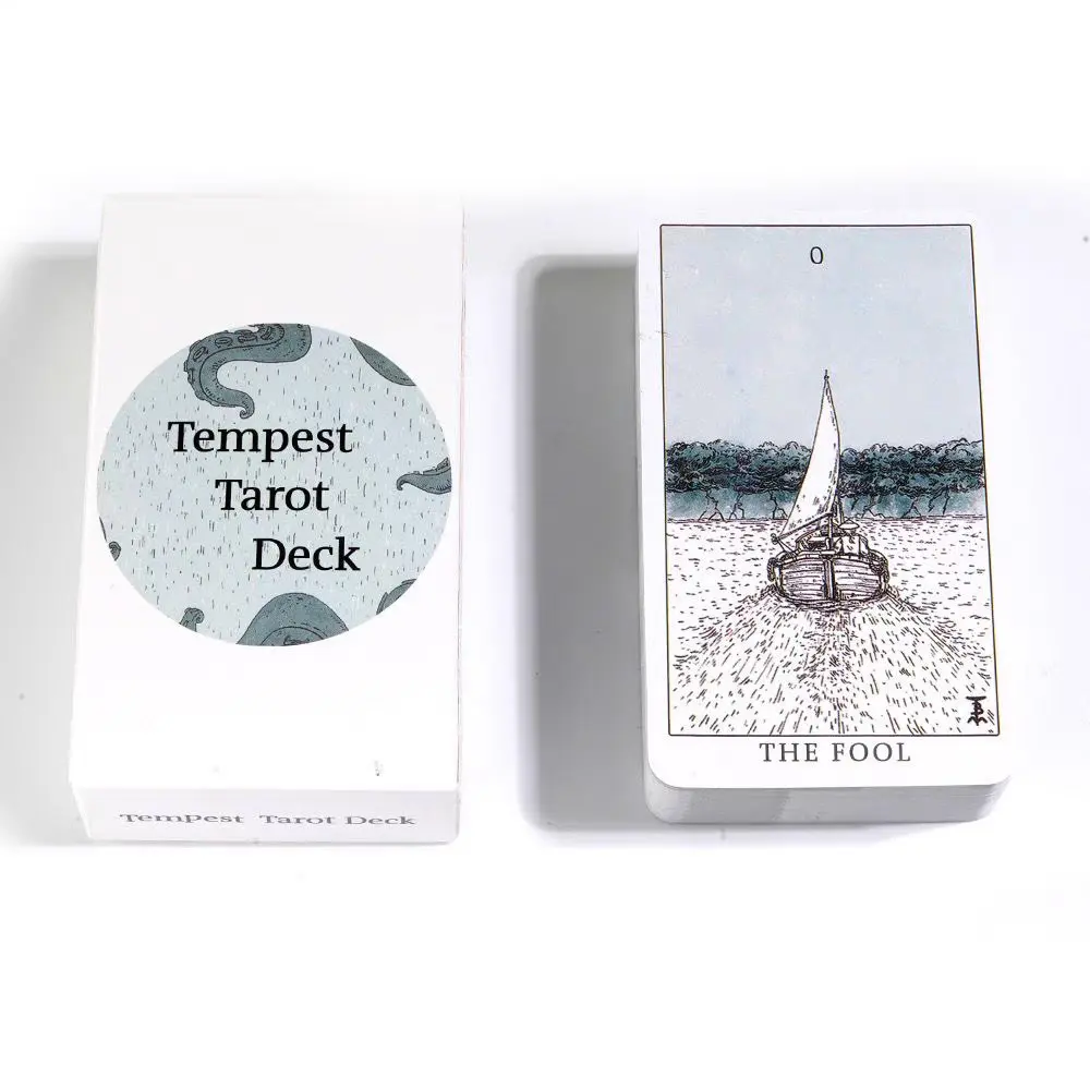 Tempest Tarot Deck – 78 Cards for Beginners, Party Divination Game, Fortune Telling & Entertainment for Gatherings, Ideal for Tabletop Tarot Readings