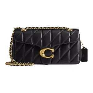 COACH Tabby 26 Crossbody Bag for Women – Quilted Leather, Logo-Embellished, Casual Style, Black