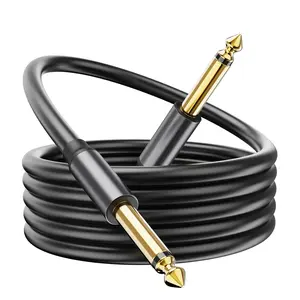 Guitar Cable, 15ft 1/4 Inch Instrument Cables, Soft Durable Electric Guitar AMP Cord for Bass, Amplifier, Pedals, Noise Free Guitar Patch Chord