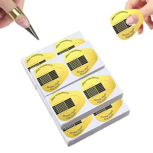 500PCS Nail Forms for Acrylic & Poly Gel, Self-Adhesive Nail Extension Forms with Length Guide, Acrylic Nail Extension Forms, Salon & DIY Professional Nail Art Supplies