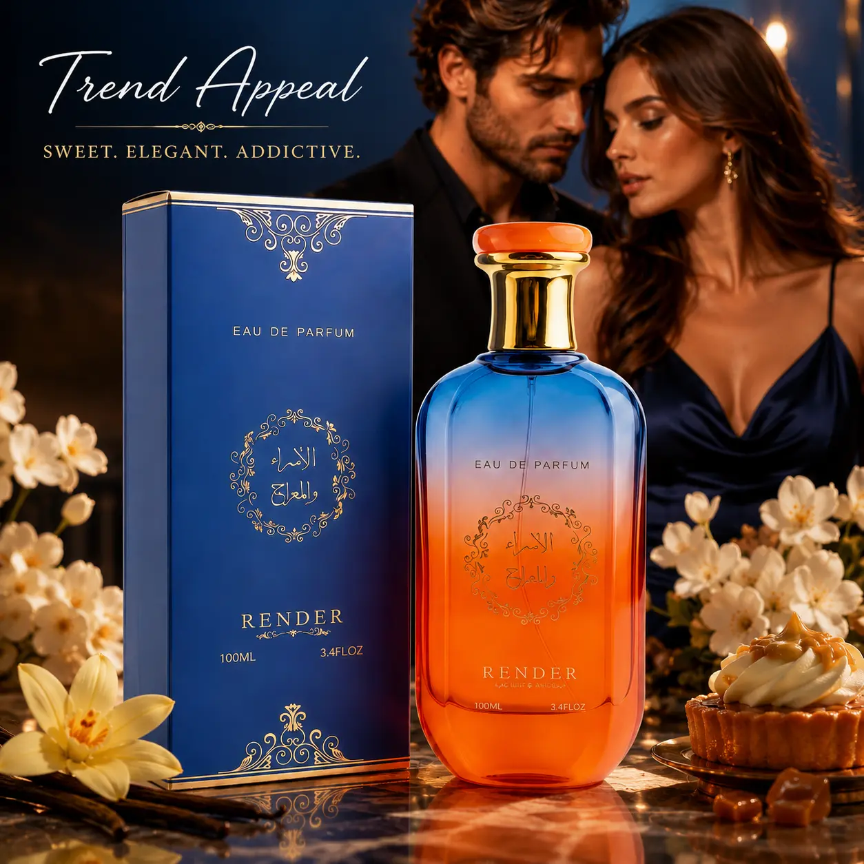 Long-lasting perfume, 100 ml, perfume product, party gift, universal light fragrance, holiday gift, long-lasting unisex eau de toilette, for floral fragrance lovers bold arabian perfume luxurious gift