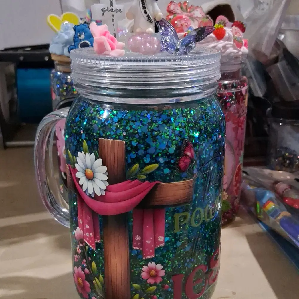 24oz Customizable Snowglobe Tumbler