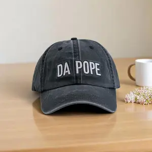 Embroidered Da Pope Pope Leo XIV New Pope Hat, Religious Top Pope Hat, Leo the 14th Vatican Gift Pontiff Hat, Catholic Gift Faith