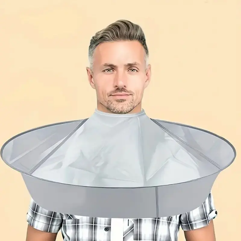 Adjustable Haircut Cape Umbrella, Foldable Barber Shawl, Suitable for Adults and Teens, Unisex Salon and Home Use