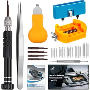 Watch  Replacement Kit, Watch Repair , Watch Band Replacement tool, Watch Wrench  Remover, Watch Case Opener, Watch  Remover Holder, Spring bar, Tweezers