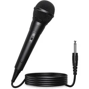 Handheld Wired Microphone - Dynamic Vocal Mic for Amplifier,Karaoke Microphone w/6.5 ft Cable and ON/Off Switch,Handheld Cardioid Wired Mic for Singing,Compatible w/Amplifier/Mixer/Speaker tokspring