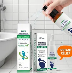 Tea Tree Oil Foot Spray - 97% Odor Elimination & Cracked Heel Repair | Dermatologist-Validated Fungal Defense | 100ml Fast-Absorbing Formula Aloe Vera Outdoorfun