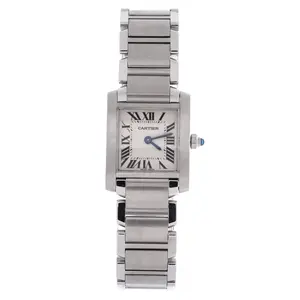 Pre-owned Cartier Tank Francaise Quartz Watch Stainless Steel 20 by Rebag