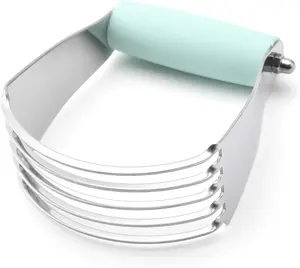 Dough Blender, Top Professional Pastry , Heavy Duty Baking Tool with Stainless Steel , Medium Size, Mint