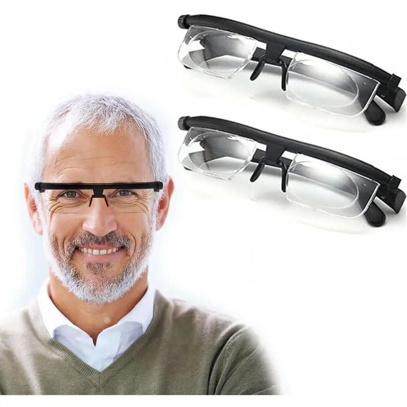 Flex Focal Adjustable Glasses Dial Vision,Flex Focus Adjustable Glasses Dial Vision, Adjustable Vision Eyeglasses Near and Far Sight For Men And Women-2pcs Default Photochromic Lens