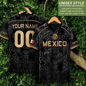 Custom Name Mexico Soccer Jersey, Personalized Mexican Aztec Jersey, Customized Mexico Soccer Shirts For Men & Kid, Soccer Jerseys For Team, The Big Tournament 2026 Inspired