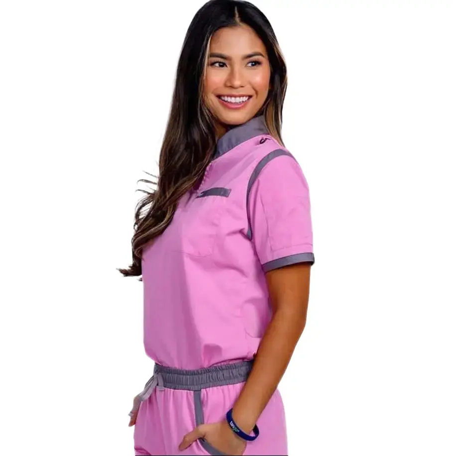 Rose Pink / Stone Scrub Top Rose Pink / Stone Scrub Top