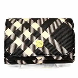 Pre-owned BURBERRY Calfskin Small Leather Goods Leather Trifold Wallet