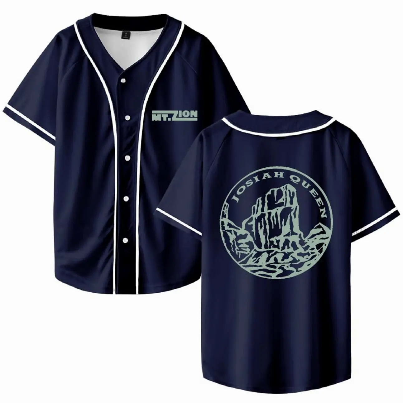 Josiah Queen Mt Zion Merch Baseball Jersey Shirt V-Neck Women Men