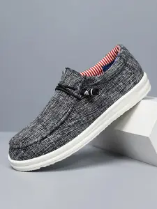 Men's Casual Solid Color Loafers, Slip On Shoes, Breathable Lightweight Shoes, Outdoor Walking and Driving, All Seasons