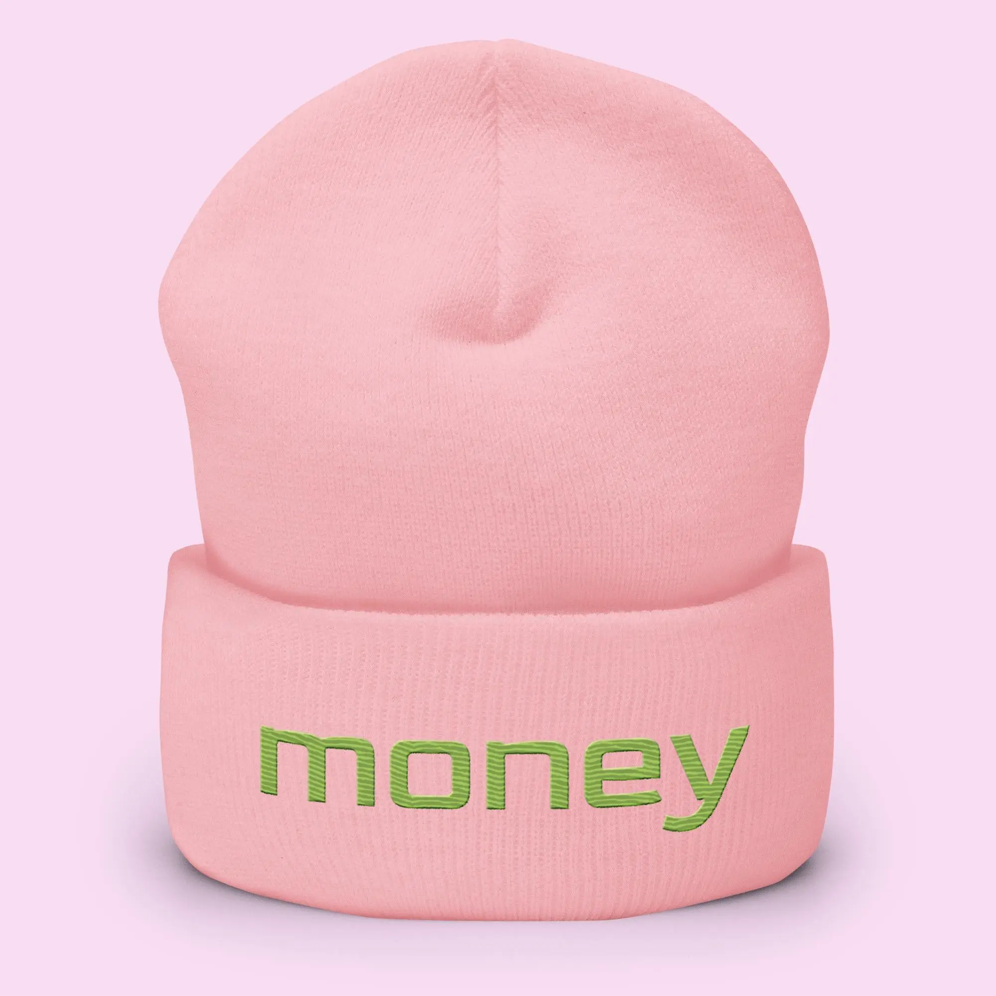 Money Unisex Cuffed Beanie - Unisex Design, Comfortable Fit, Available in Various Colors green beanie