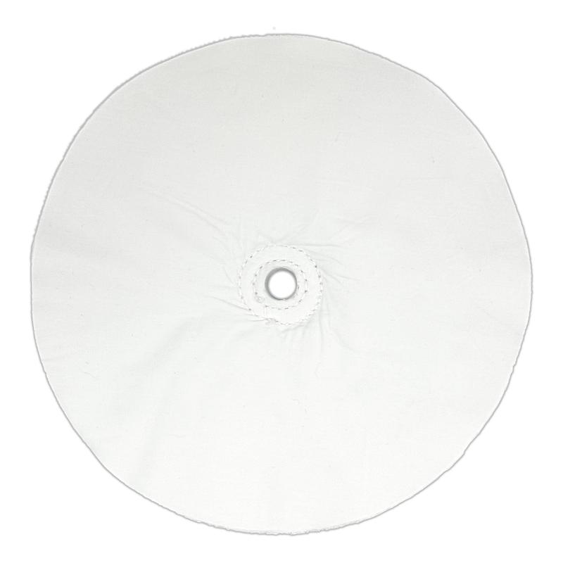 Renegade Products Single-Stitched Loose-Ply Buffing Wheels For Metal Finishing (with 1/2" Arbor Hole) - Domet & Mirror Shine Options