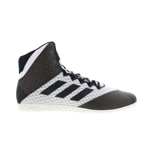Adidas Mat Wizard 4 AC6974 Mens White Canvas Lace Up Athletic Wrestling Shoes