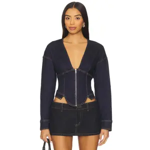 BY.DYLN Maxine Top in Denim